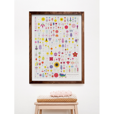 American Blooms Poster by Pop Chart Lab