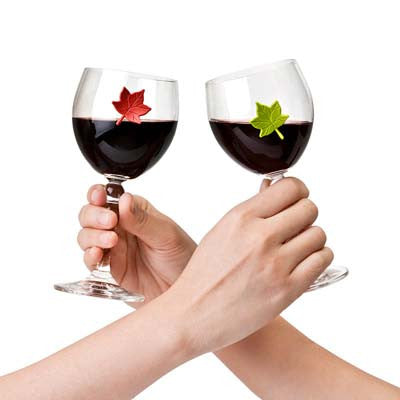 Leaf My Glass Wine Charms Set