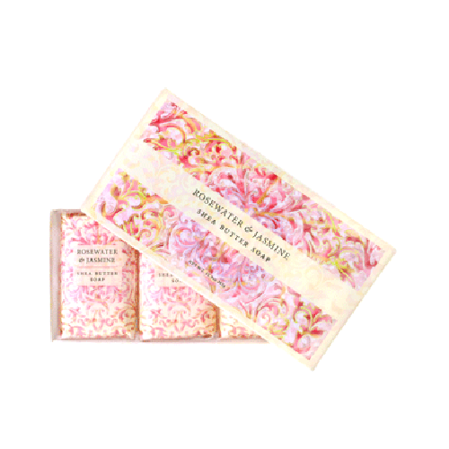 Rosewater Jasmine Soap Gift Box Set