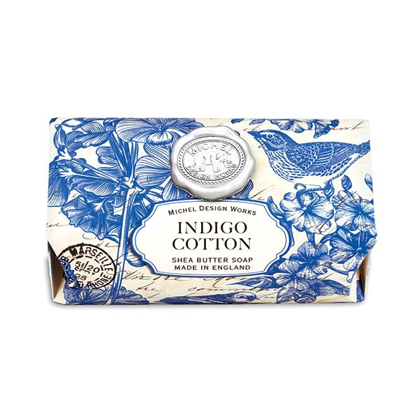 Indigo Cotton Bar Soap by Michel Design Works