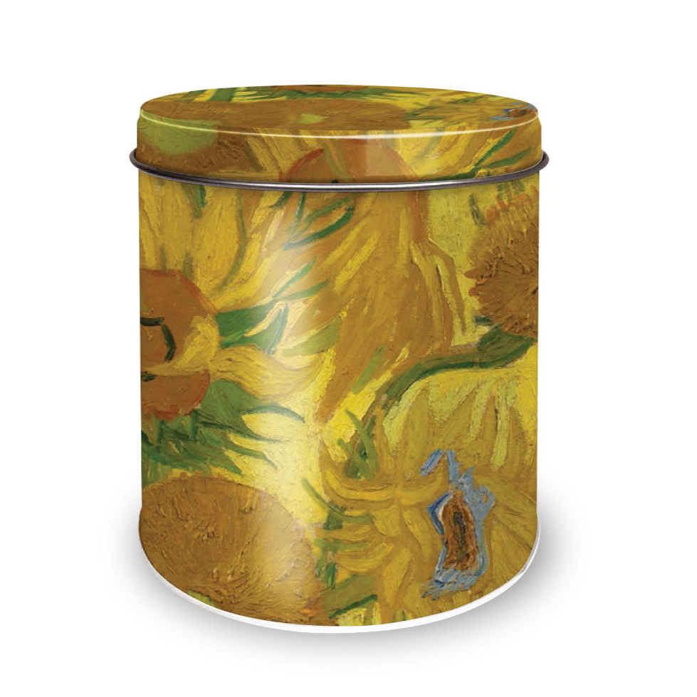 Van Gogh Sunflowers Cookie Tin Container