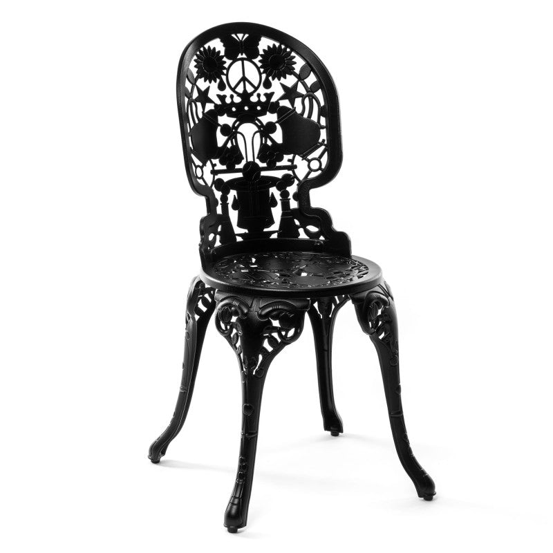 Industry Garden Aluminum Chair Black