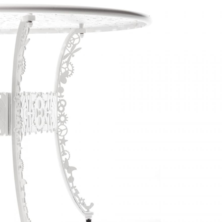 Industry Garden Aluminum Oval Table White by Seletti