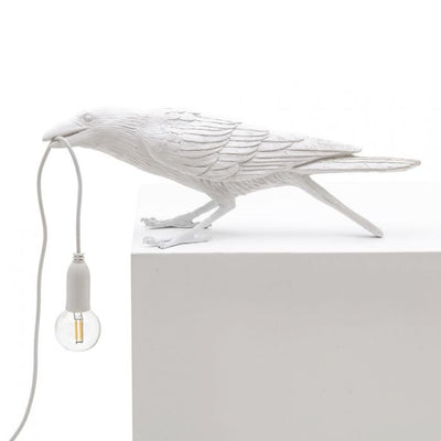 Bird Lamp White Playing (Outdoor) by Seletti