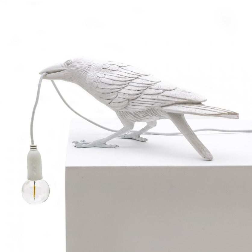 Seletti bird lamp shop playing