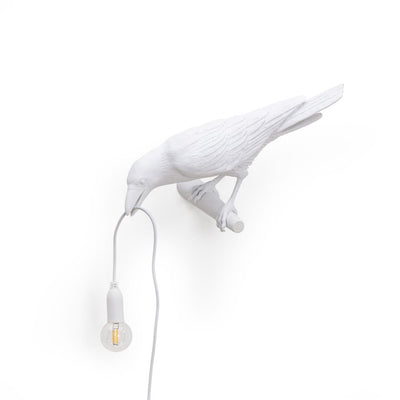 Bird Lamp White Looking by Seletti