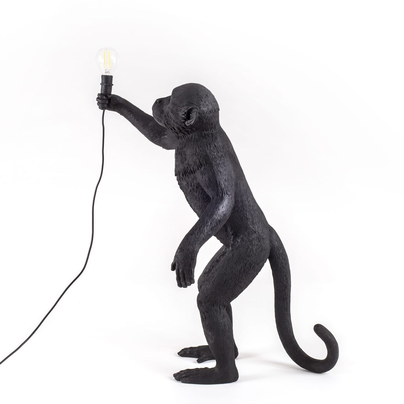 The Monkey Lamp Black - Standing Version by Seletti