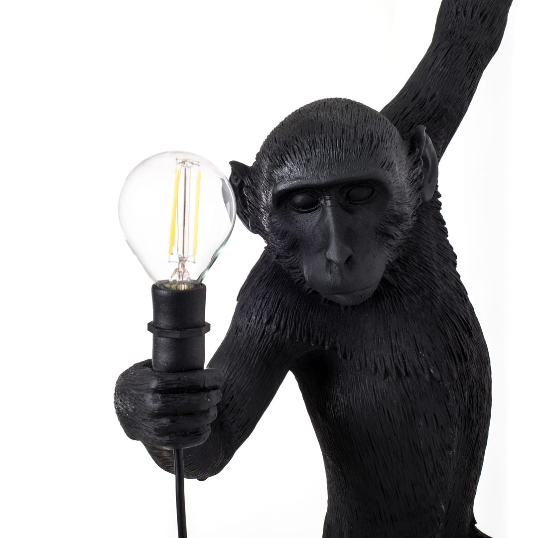 The Monkey Lamp Black Hanging Right Outdoor Seletti | zillymonkey