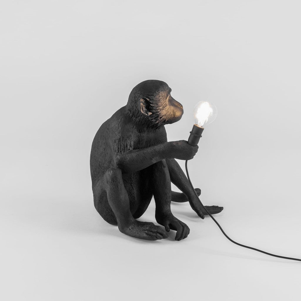 The Monkey Lamp Black - Sitting Version