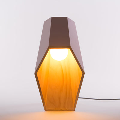 WOODSPOT Wooden Table Lamp - Pink