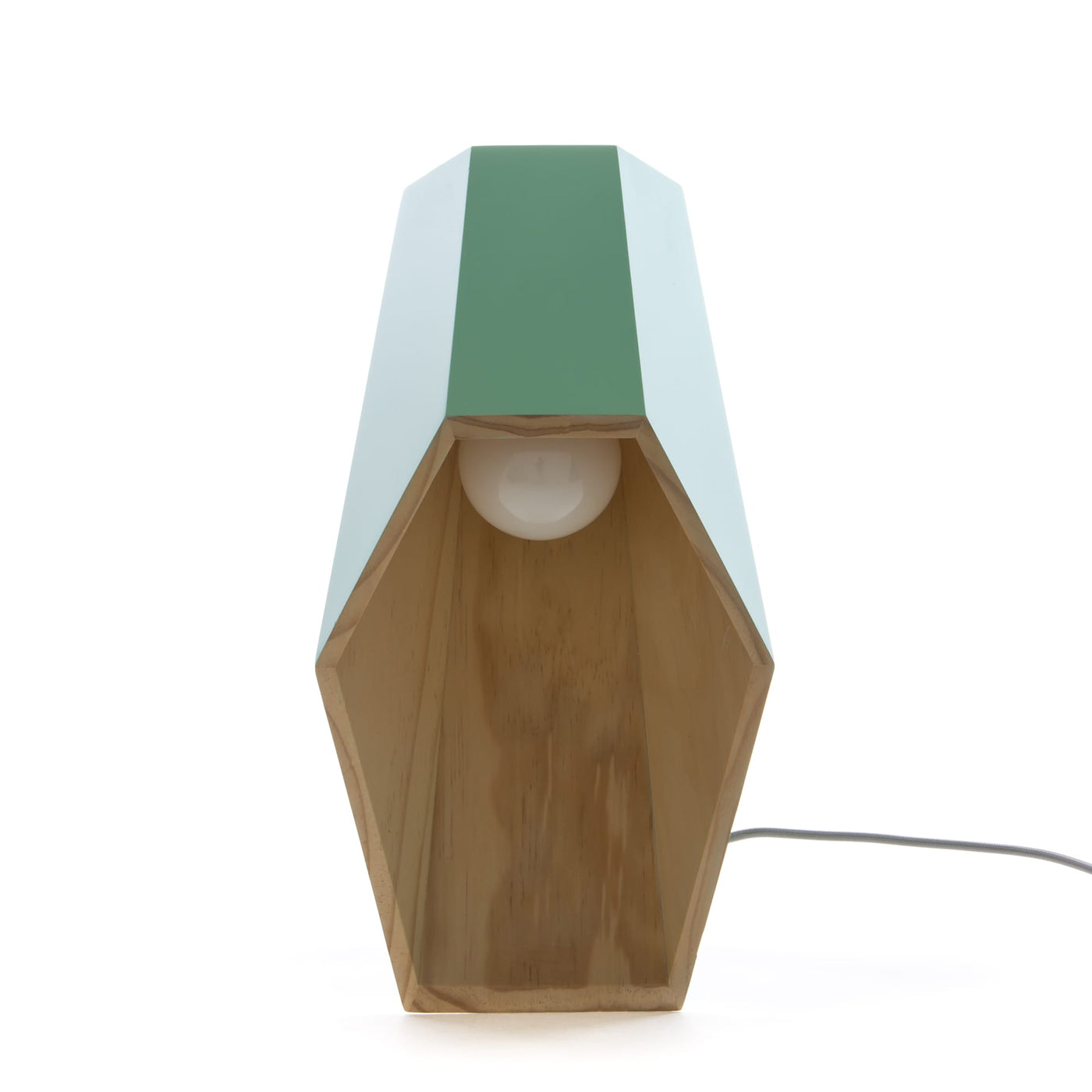 WOODSPOT Wooden Table Lamp - Green by Seletti