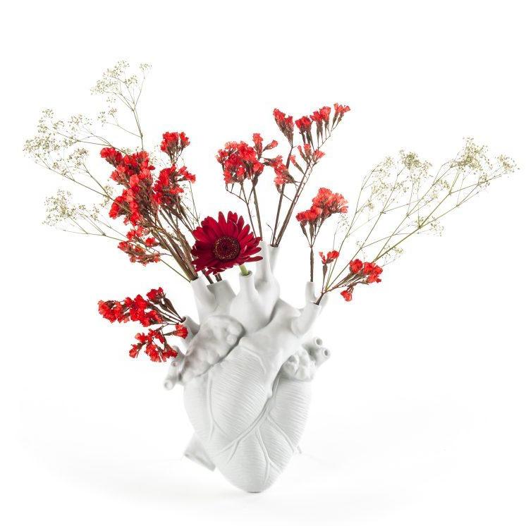 Love In Bloom Heart Vase by Seletti