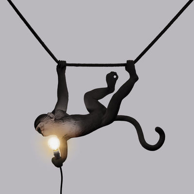 The Monkey Lamp Black - Swing by Seletti