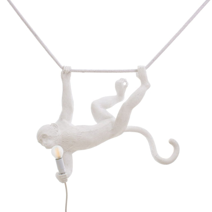 Seletti Monkey Swing Lamp in White