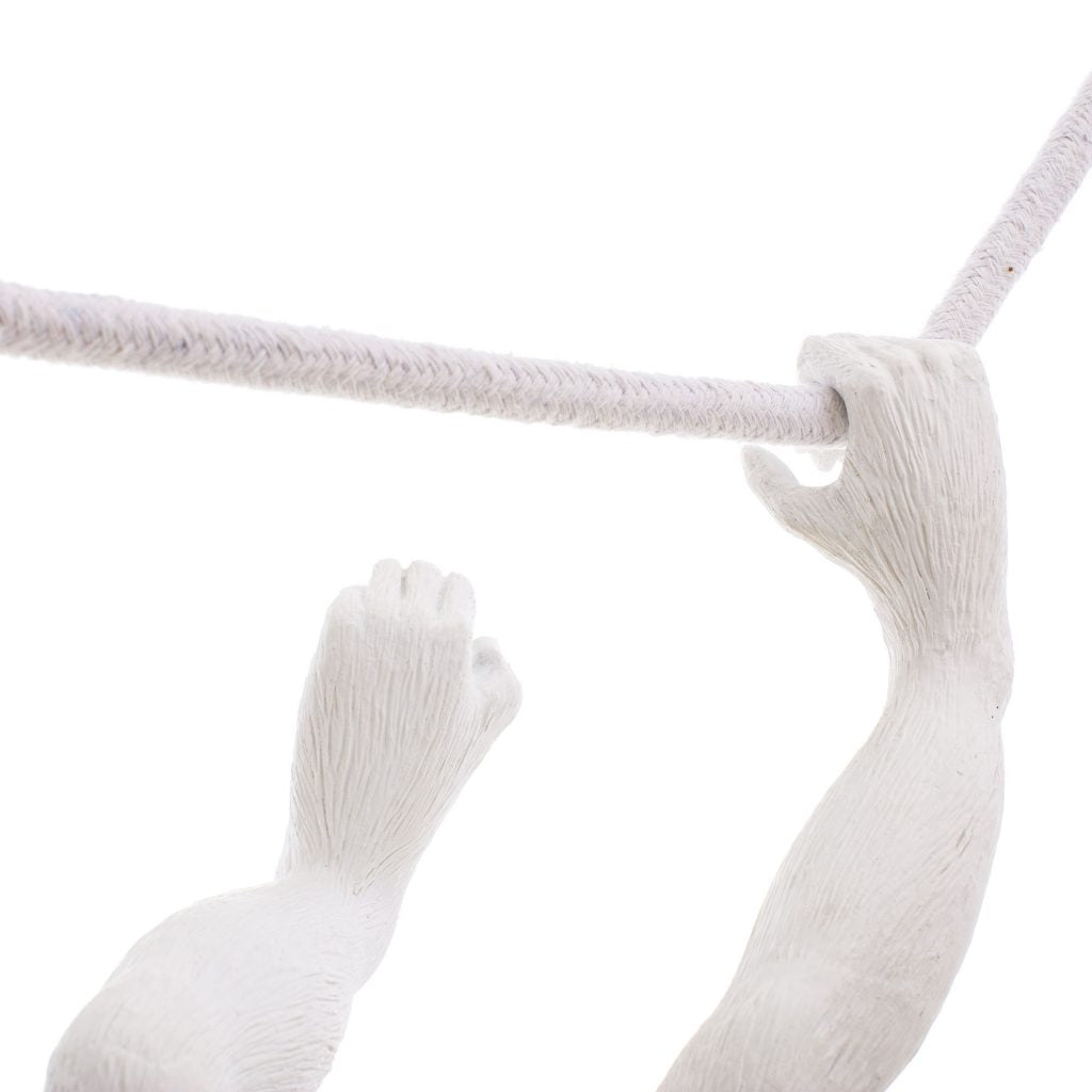 Seletti Monkey Swing Lamp in White