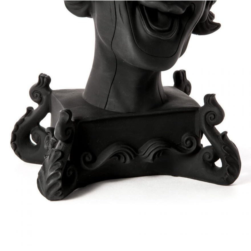 Burlesque Clown Chandelier Candle Holder Black by Seletti