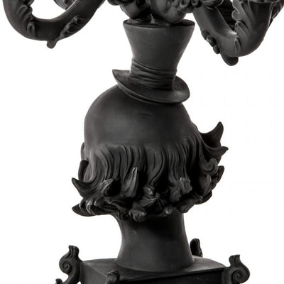 Burlesque Clown Chandelier Candle Holder Black by Seletti
