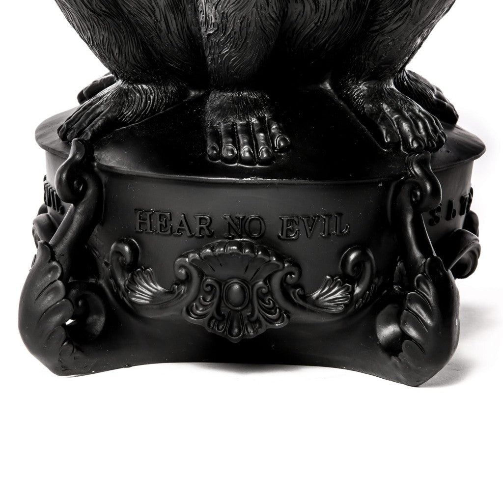 Seletti Giant Burlesque Skull 9-Arm Candelabra Black