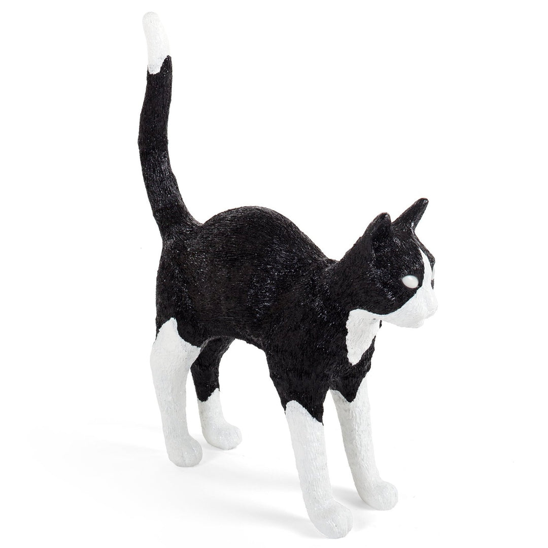 Jobby The Cat Lamp by Seletti Black & White Rechargeable | zillymonkey