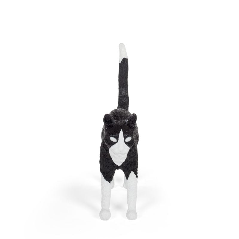 Jobby The Cat Lamp by Seletti Black & White Rechargeable | zillymonkey