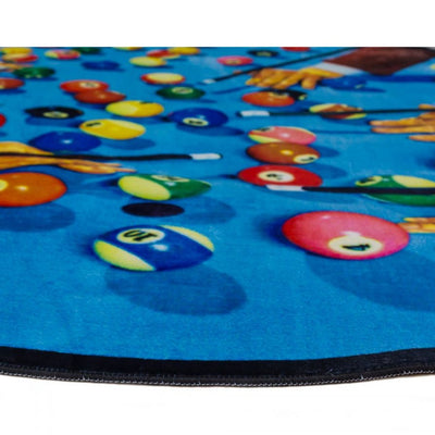Snooker Round Rug by Seletti