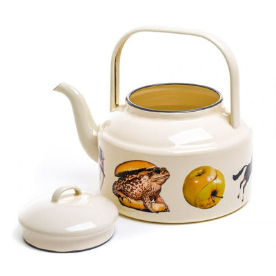 Enamel Teapot Beige by Toiletpaper Seletti