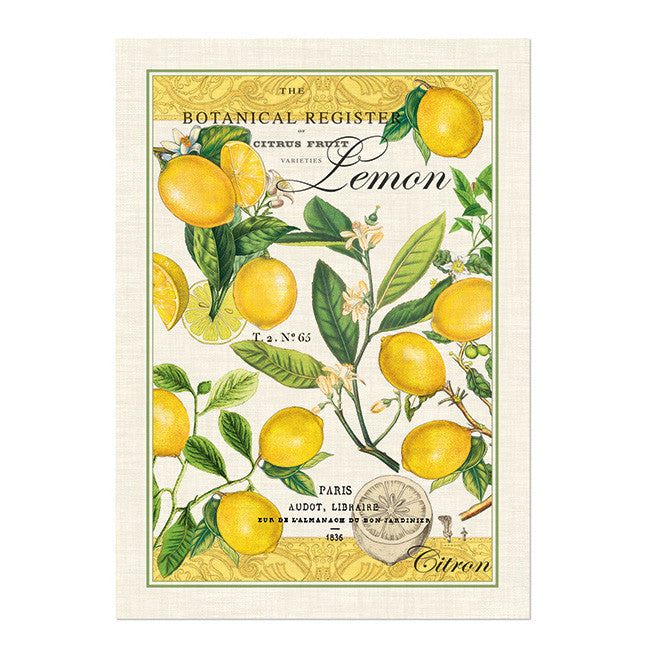Lemon Basil Kitchen Towel by Michel Design Works | zillymonkey