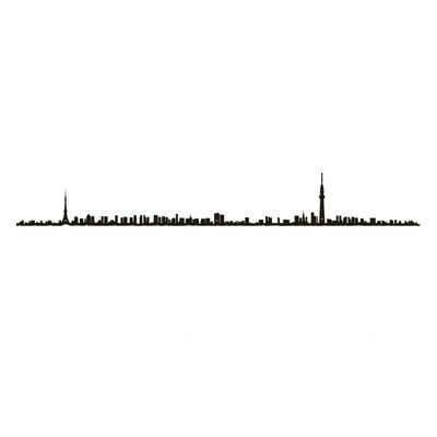 49.25” XL City Skyline Silhouette - Tokyo by The Line