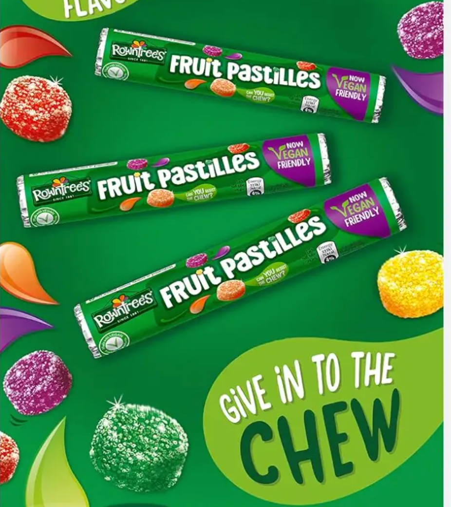 ROWNTREES Fruit Pastilles Giant Tube 115g – zillymonkey