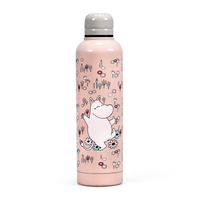 Moomin Pink Metal Water Bottle