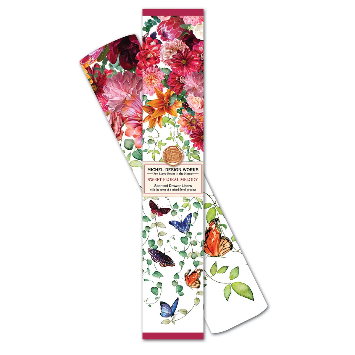 Sweet Floral Melody Drawer Liners