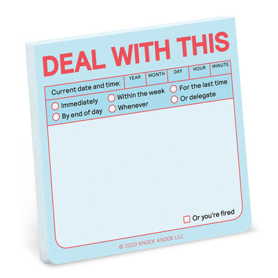 Deal with This Sticky Note by Knock Knock