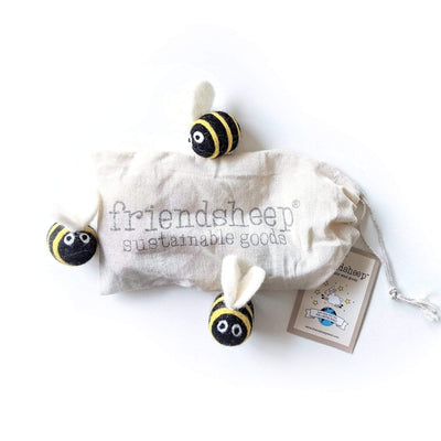 Berta the Honeybee and Sisters Eco Balls by Friendsheep