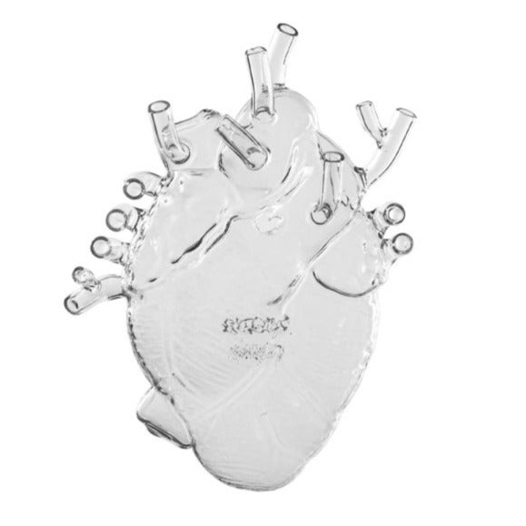 Love in Bloom Glass Heart Vase by Seletti | zillymonkey