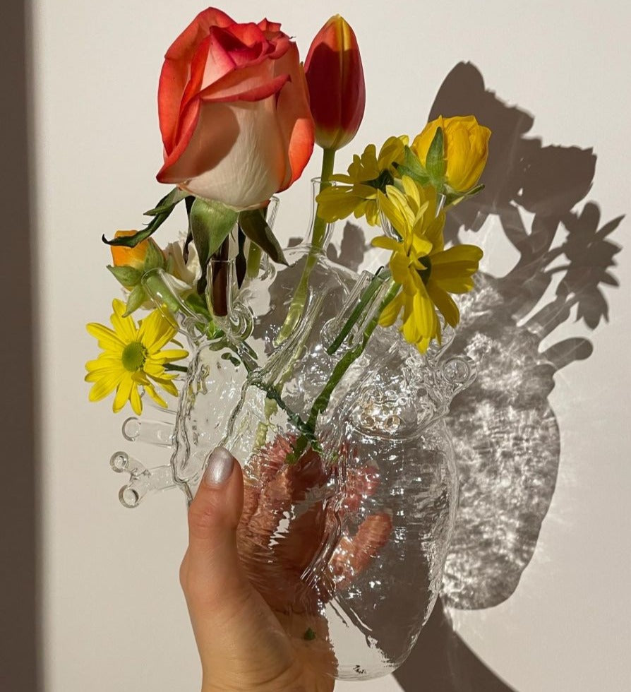 Love in Bloom Vase Glass by Seletti