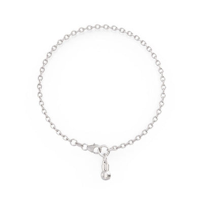 Miffy Mini Head Charm Chain Bracelet Sterling Silver