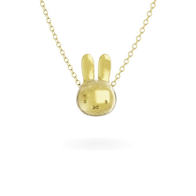 Miffy Large Head Necklace 18ct Gold Vermeil