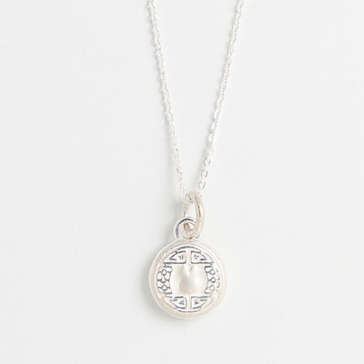 Year of the Rabbit Mini Coin Necklace Sterling Silver