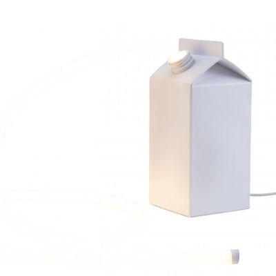 Daily Glow Milk Lamp by Seletti