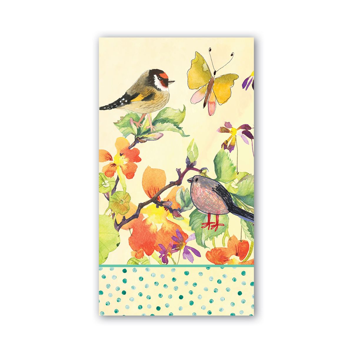 Birds & Butterflies Hostess Napkins by Michel Design Works