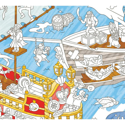 Giant Coloring Poster - Pirates