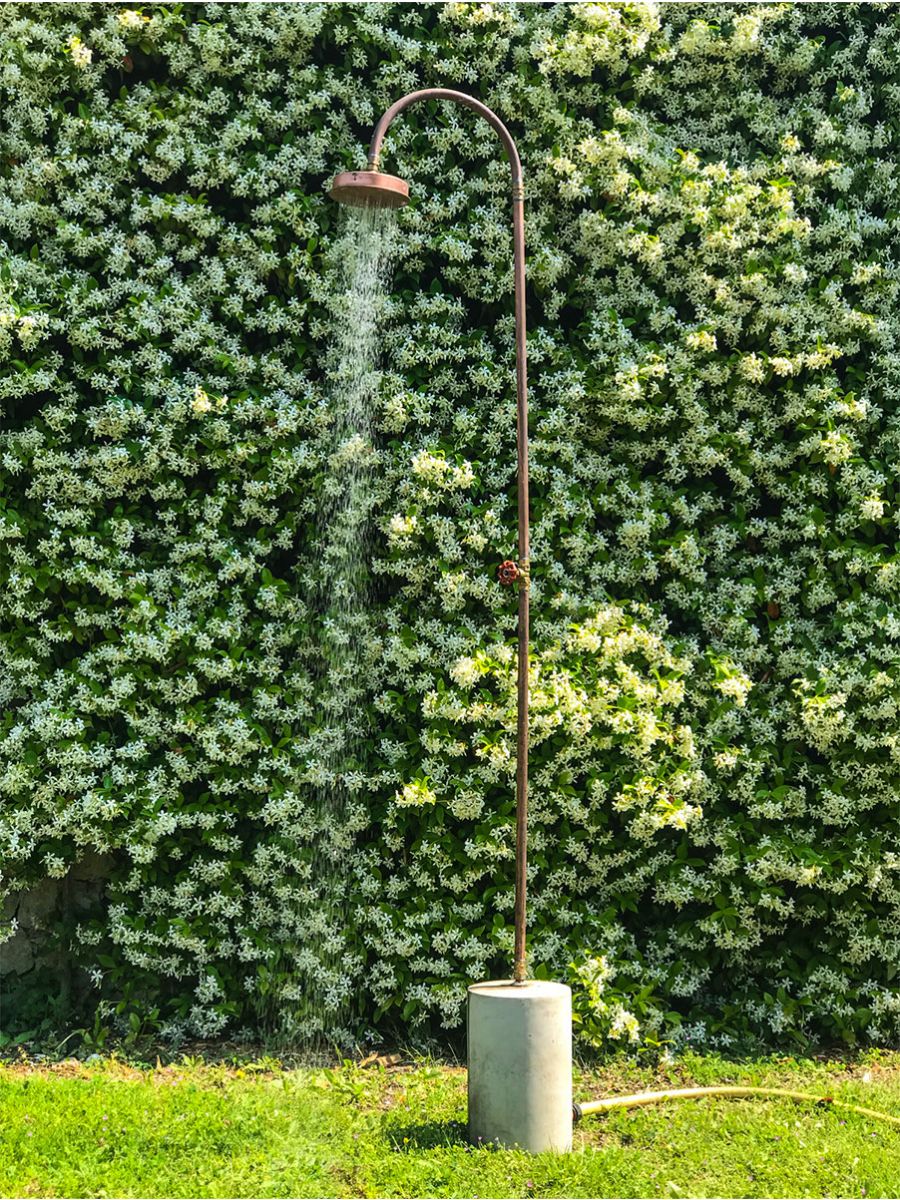 Aquart Outdoor Garden Shower in Copper by Seletti | zillymonkey