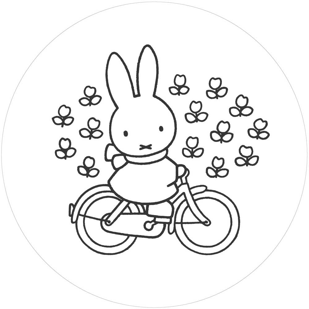 Wallpaper Circle Miffy Riding Bike